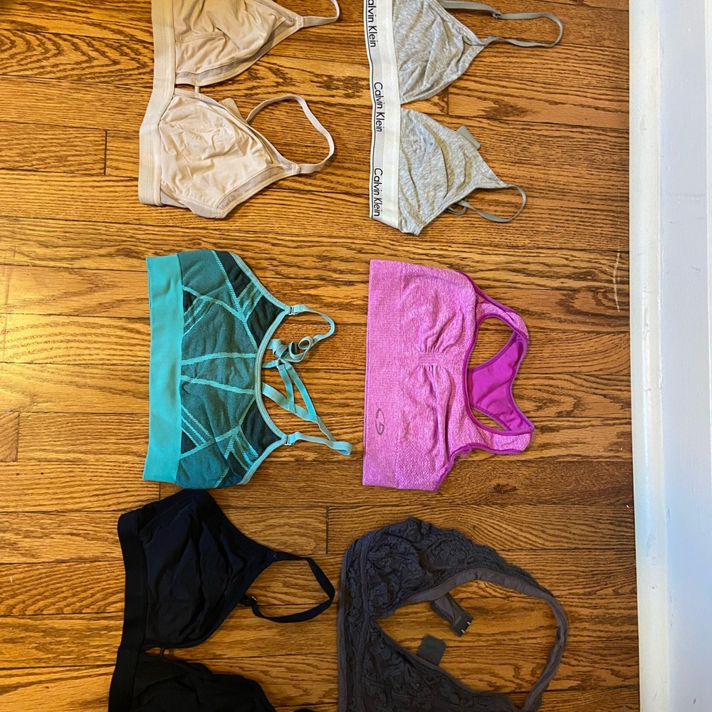 Women's Intimates Bras- Black, Gray, Pink, Tan, Teal - $10 each or $7 ea. in set
